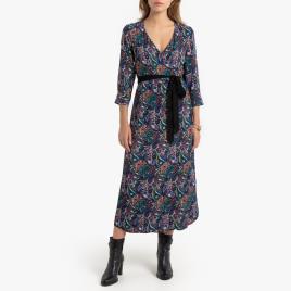 Vero Moda Vestido comprido, modelo envelope, estampado caxemira