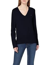 Tommy Hilfiger Camisola com decote em V, em malha fina