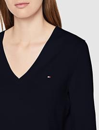 Tommy Hilfiger Camisola com decote em V, em malha fina