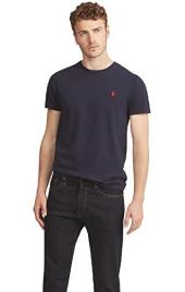 Polo Ralph Lauren T-shirt de gola redonda, em jersey de algodão