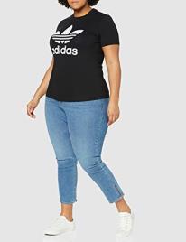 Adidas Originals T-shirt de mangas curtas, gola redonda, Original