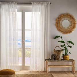 La Redoute Interieurs Cortinado efeito linho com galão franzido, Nyong 