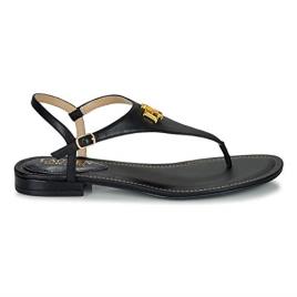 Lauren Ralph Lauren Sandálias com entrededos, em pele, tacão raso