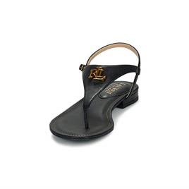 Lauren Ralph Lauren Sandálias com entrededos, em pele, tacão raso