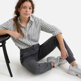 La Redoute Collections Calças em moletão, 10-18 anos