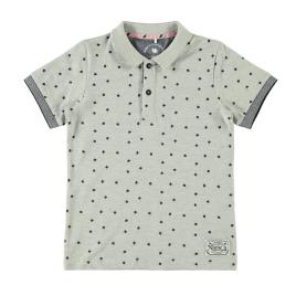 Name It Polo de mangas curtas, estampado folhas, 7-14 anos
