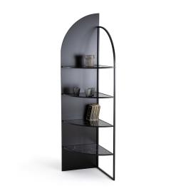 La Redoute Interieurs Estante de canto em metal e vidro, Palazzo