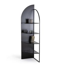 La Redoute Interieurs Estante de canto em metal e vidro, Palazzo