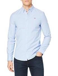 Tommy Jeans Camisa slim fit em oxford stretch