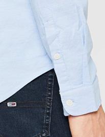 Tommy Jeans Camisa slim fit em oxford stretch