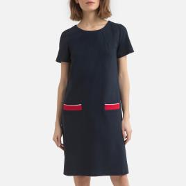 Tommy Hilfiger Vestido direito, com mangas curtas