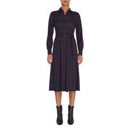 Tommy Hilfiger Vestido tipo camisa aos quadrados