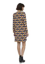 Compania Fantastica Vestido curto, estampado, mangas compridas
