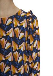 Compania Fantastica Vestido curto, estampado, mangas compridas