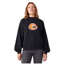 Wrangler W6q2fa101 Sweatshirt Preto M Mulher