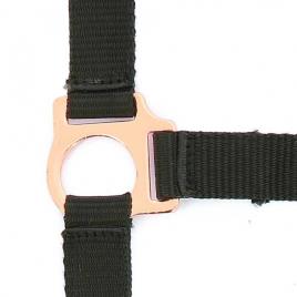 Norton Equestrian Rose Gold Nylon Halter&lead Castanho Full