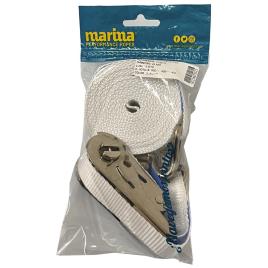 Marina Performance Ropes Stainless Steel 4 M Lashing Rope Branco 25 mm