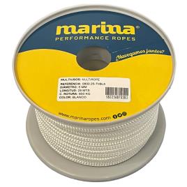 Marina Performance Ropes Multirope 25 M Double Braided Rope Dourado 8 mm