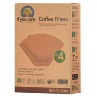 Filtros de café de papel nº 4 100 unidades - If You Care