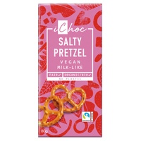 Chocolate vegano com pretzel 80 g - ichoc