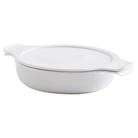 Caçarola de porcelana branca 24cm + tampa (2g) 1 unidade - Eschenbach