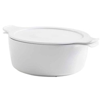 Conjunto de pote de porcelana branca 18cm + tampa (2g) 1 unidade - Eschenbach