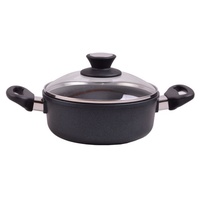 Panela de indução de 20 cm / 8 cm de altura 1 unidade (Preto) - Skk