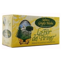 Salvia-ginkgo biloba 25 saquetas de infusão - Flor Pirineo