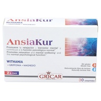 Ansiakur relaxamento e bem-estar 30 comprimidos de 950mg - Gricar