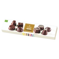 Chocolates orgânicos recheados de praliné sem glúten 8 unidades de 10g - Vivani