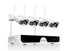 Kit 4 Câmaras JOOAN Wifi Imagem Hd Wireless Deteção Movimento Visão Noturna