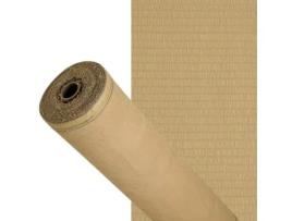 Malla sombreo 90%, rollo 1 x 50 metros, reduce radiación, protección jardín y terraza, regula temperatura, color beige