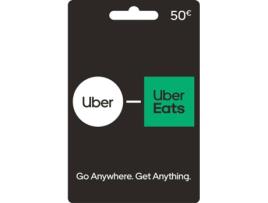 Cartão Uber Eats 50 Euros (Formato Digital)