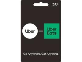 Cartão Uber Eats 25 Euros (Formato Digital)