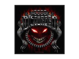 Emblema de Coser ROCK OFF Disturbed Chrome Smiley