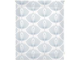 Estore de Rolo HAPPYSTOR Acacia Impressão Digital Gostar Hueso-Azul 170x180 cm