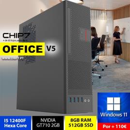 COMPUTADOR TRABALHO - I5 12400F / GT710 2GB / 8GB RAM / 480GB SSD - CHIP7 OFFICE SFF V5