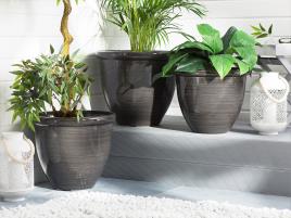 Vaso decorativo para plantas ? 49 cm castanho TESALIA