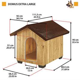 Casota para Cães FERPLAST Domus (XL - Madeira)