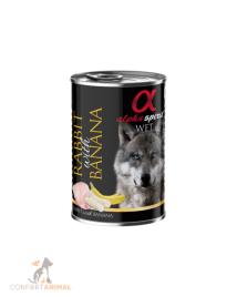 Alpha Spirit Comida Húmida Coelho e Banana 400 Gr