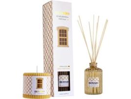Conjunto Ambientador Perfume Cª ATLANTICA Rossio Casa 200Ml + Vela Perfumada 300Gr Sandalo E Especiarias