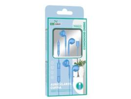 Auriculares Com Fio New Science L-8 (Azul)