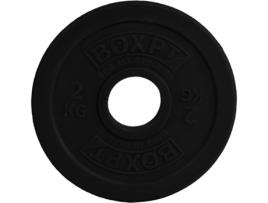 Discos Fracionais BOXPT  2 Unidades (Preto - 2 kg)