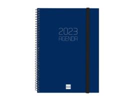 Agenda A5 FINOCAM (Polipropileno - Azul - 21,5 x 16 x 1,5)