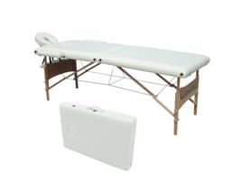 Marquesa de Massagens Dobrável MOBICLINIC Apoio para Cabeça Madeira 186X60 cm Portátil Creme cm -01 Light