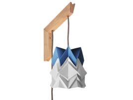 Aplique de parede MOKUZAI HOUSEKI feito à mão em Papel e Madeira