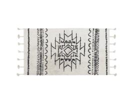 Tapete BELIANI Khouribga (Algodão - Branco - 80 x 150 cm)