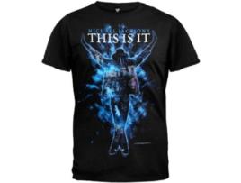 T-Shirt BRAVADO Michael Jackson - This Is It Movie Collage Preto (Tamanho: XL)