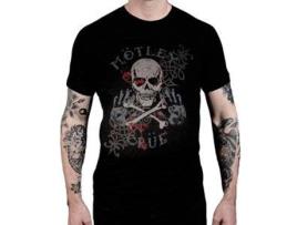 T-Shirt BRAVADO Mötley Crüe - Pirate Skull Preto (Tamanho: M)