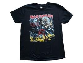 T-Shirt ROCK OFF Iron Maiden - Number Of The Beast Preto (Tamanho: XXL)